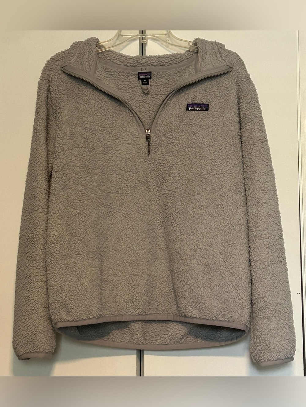 Patagonia Women's Los Gatos 1/4-Zip High-Pile Fleece Pullover - Medium Gray